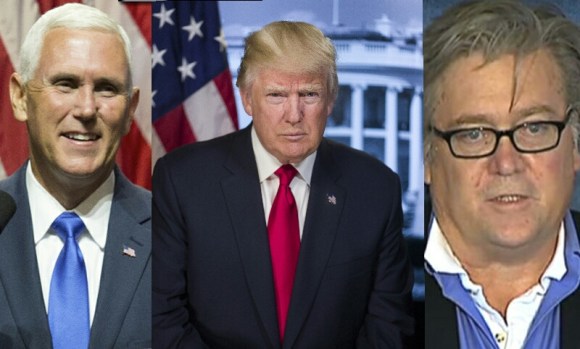 pence-trump-bannon