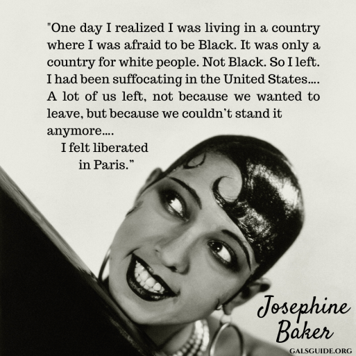 _One day I realized I was living in a country where I was afraid to be black. It was only a country for white people. Not black. So I left. I had been suffocating in the United States…. A lot of us left, not because